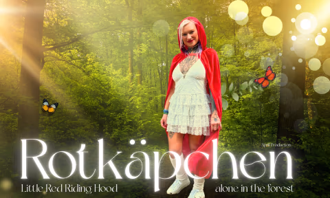 Little Red Riding Hood Alone In The Forest