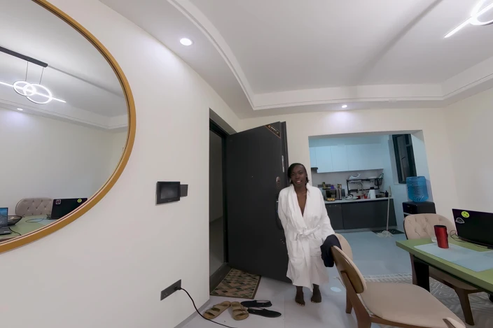 Instant Match! My Big-titty African Neighbor Showed up Nearly Naked & I Fucked Her Brains Out