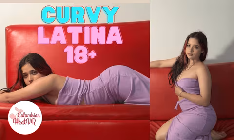 Horny Latina Ep5 Petite Face Curvy Body In Purple Lingerie