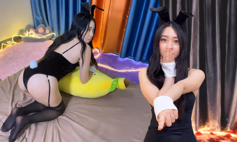 Cute Bunny's Tight Hole Creampied - She Likes Dick More Than Carrots.