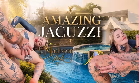 Busty Australian Maddison Ink Gives Me Sloppy Jacuzzi Blowjob Before I Pound Her From Behind Raw